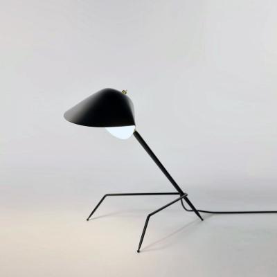 Serge Mouille Black or White Tripod Desk Lamp by Serge Mouille