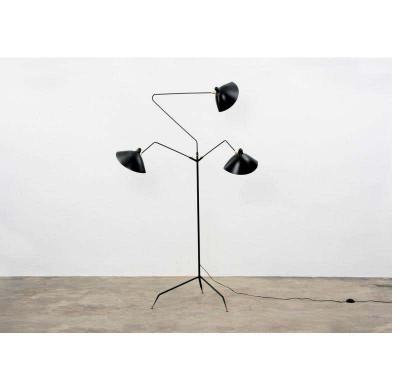 Serge Mouille Editions Serge Mouille Lampadaire 3 Bras Pivotants Floor Lamp