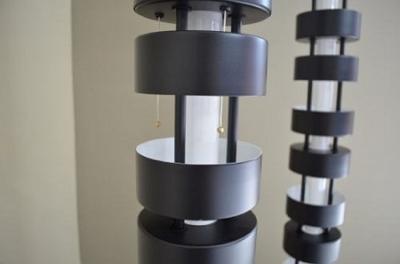 Serge Mouille Serge Mouille Black Large Totem Floor Lamp