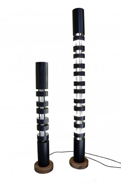 Serge Mouille Serge Mouille Black Large Totem Floor Lamp