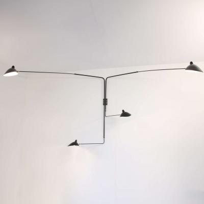 Serge Mouille Serge Mouille Black or White 4 Arm Rotating Sconce