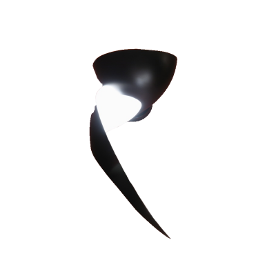 Serge Mouille Serge Mouille Black or White Flame Sconce