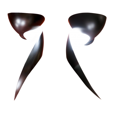 Serge Mouille Serge Mouille Black or White Flame Sconce