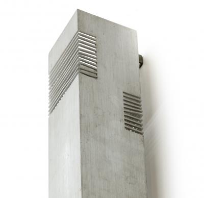 Serge Mouille Serge Mouille style pair of vintage brushed steel in vintage condition