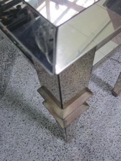 Serge Roche 1 French Art Deco Style Mirror Consoles or Vanity in Manner of Serge Roche