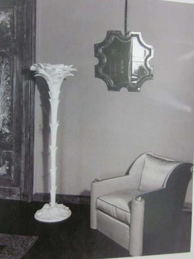 Serge Roche 2 French Midcentury Style Venetian Octagonal Mirrors in Style of Serge Roche