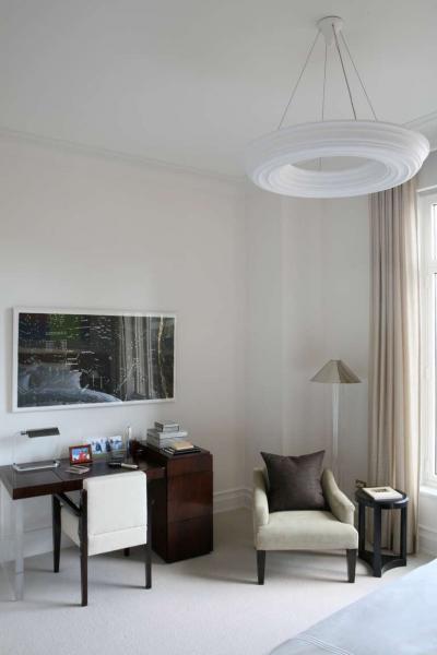 Serge Roche 2 Large French Modern Neoclassical Plaster Chandeliers in style of Serge Roche