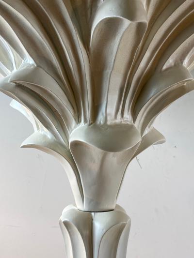 Serge Roche Exceptional Pair of Carved Wood Floor Lamps in the Manner of Serge Roche