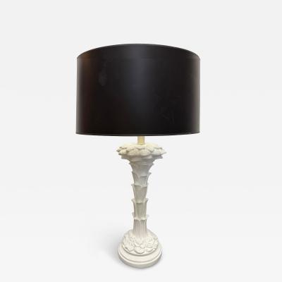 Serge Roche Large Hollywood Regency Palm Fronds Lamp in Serge Roche Style