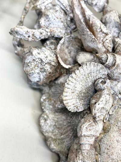 Serge Roche PAIR of French Shell Plaster Sconces Serge Roche for Maison Jansen 1930 1940