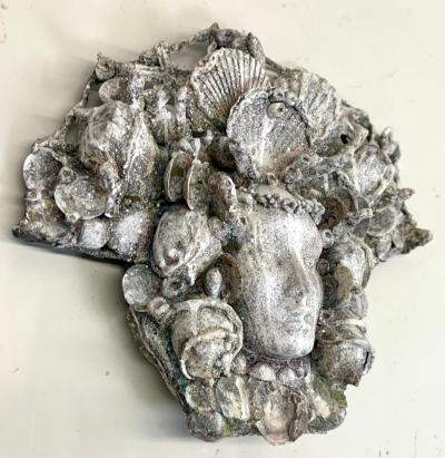 Serge Roche PAIR of Rare French Shell Plaster Sconces by Serge Roche Maison Jansen 1935