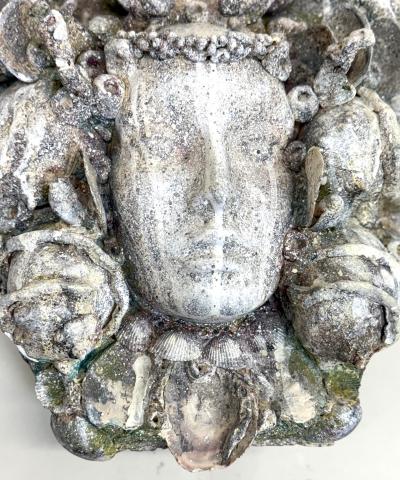 Serge Roche PAIR of Rare French Shell Plaster Sconces by Serge Roche Maison Jansen 1935