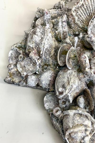 Serge Roche PAIR of Rare French Shell Plaster Sconces by Serge Roche Maison Jansen 1935