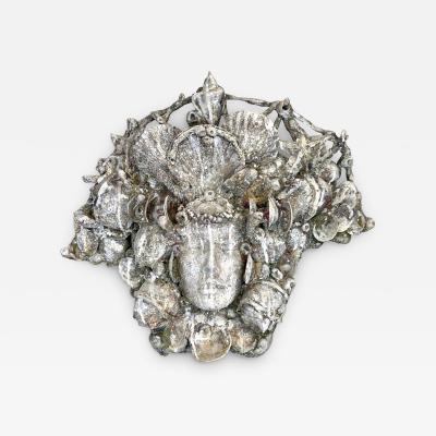 Serge Roche PAIR of Rare French Shell Plaster Sconces by Serge Roche Maison Jansen 1935