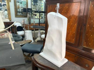Serge Roche Pair Of French Modern Plaster Lamps