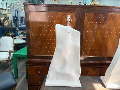 Serge Roche Pair Of French Modern Plaster Lamps