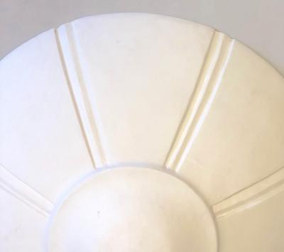 Serge Roche Two French Art Deco Mid Century Modern Plaster Chandeliers 1930