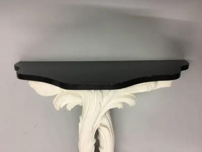 Serge Roche Two French Mid Century Modern Plaster Consoles Attributed to Serge Roche