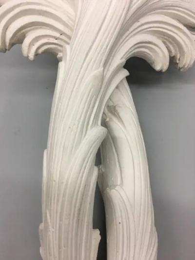 Serge Roche Two French Mid Century Modern Plaster Consoles Attributed to Serge Roche