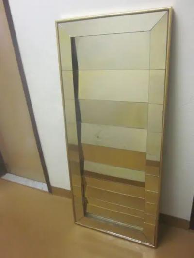 Serge Roche Two Large French Midcentury Venetian Style Mirrors in the Style of Serge Roche