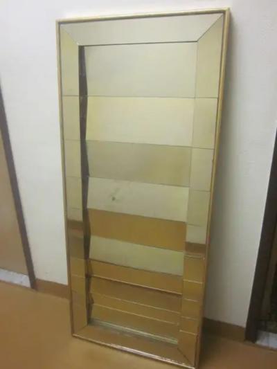 Serge Roche Two Large French Midcentury Venetian Style Mirrors in the Style of Serge Roche