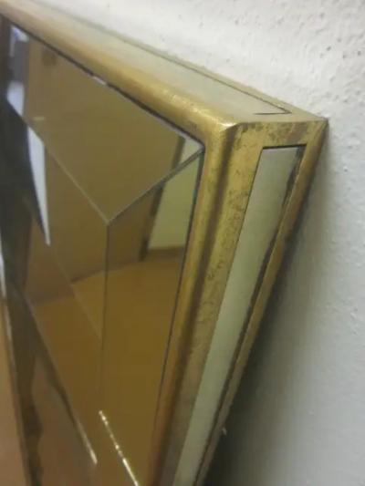 Serge Roche Two Large French Midcentury Venetian Style Mirrors in the Style of Serge Roche