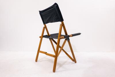 Sergio Asti Pair of Mid Century Modern Folding Chairs by Sergio Asti for Zanotta