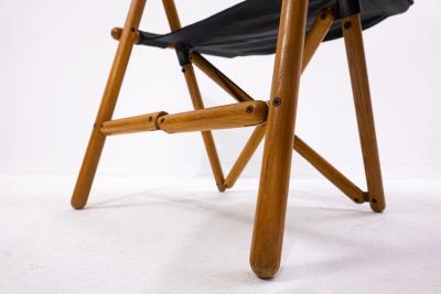 Sergio Asti Pair of Mid Century Modern Folding Chairs by Sergio Asti for Zanotta