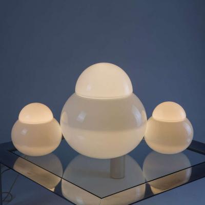 Sergio Asti Set of Three Daruma Table Lamps by Sergio Asti for Candle