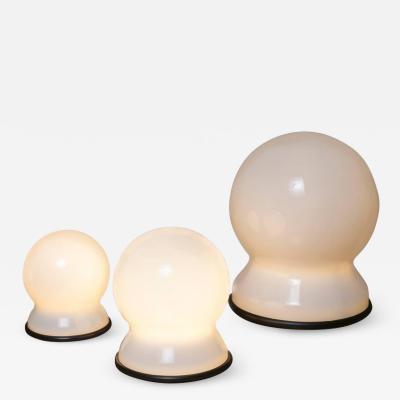 Sergio Asti Set of Three Scafandro Table Lamps by Sergio Asti for Candle