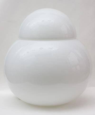 Sergio Asti White Opaline Table Lamp by Sergio Asti Italy 1955