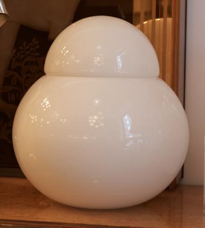 Sergio Asti White Opaline Table Lamp by Sergio Asti Italy 1955