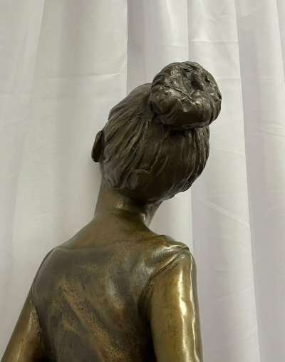 Sergio Benvenuto Signed Bronze Ballerina by Italian Sculptor Sergio Benvenuto Italy 1950s