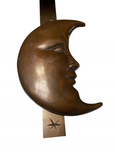 Sergio Bustamante 1970s Bronze and glass sconces by Sergio Bustamente