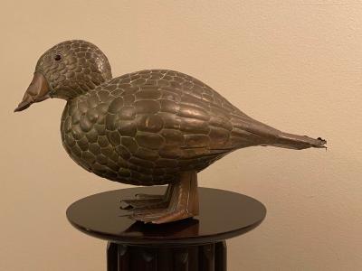 Sergio Bustamante MIXED METALS DUCK SCULPTURE BY SERGIO BUSTAMANTE