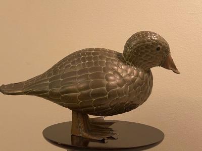 Sergio Bustamante MIXED METALS DUCK SCULPTURE BY SERGIO BUSTAMANTE