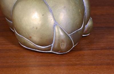 Sergio Bustamante Mexican Modernist Brass Copper Deer Sculpture by Sergio Bustamante