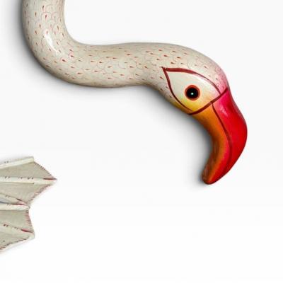 Sergio Bustamante Paper Mache Life Size Flamingo s Mexico 1960