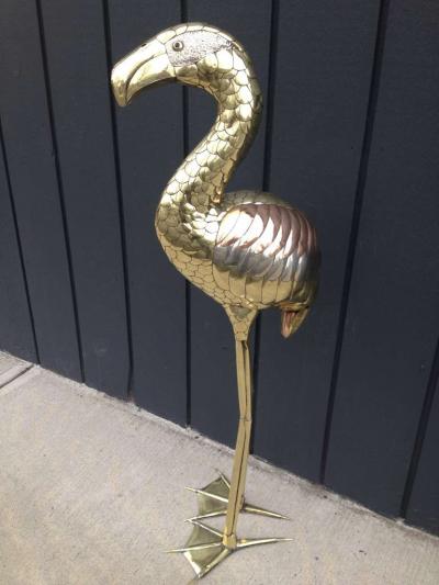 Sergio Bustamante Sergio Bustamante Flamingo Standing Sculpture