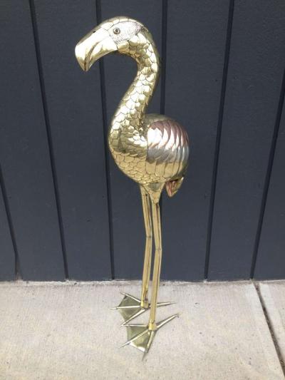 Sergio Bustamante Sergio Bustamante Flamingo Standing Sculpture