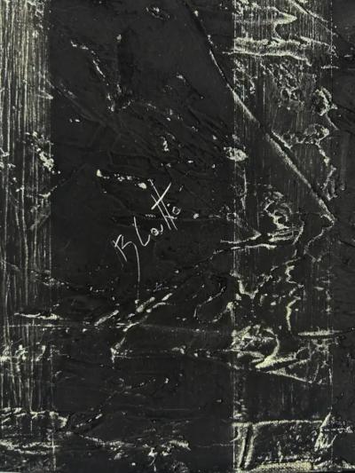 Sergio Daniel Blatto Vintage Sergio Daniel Blatto Figurative Black White Painting