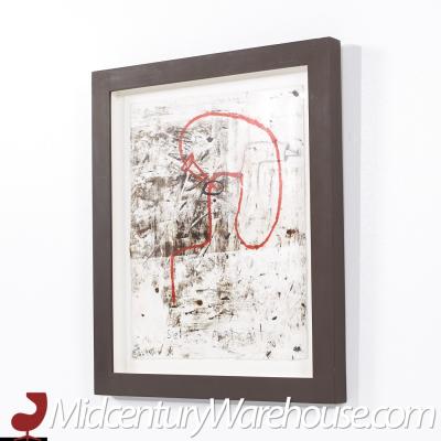 Sergio Garcia Original Self Portrait Mixed Media on Paper