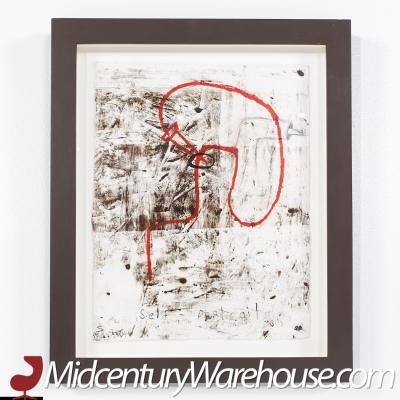 Sergio Garcia Original Self Portrait Mixed Media on Paper