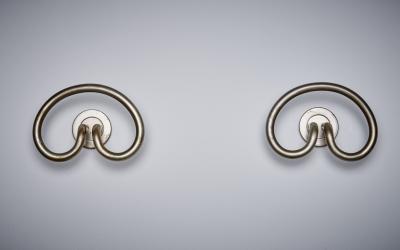 Sergio Mazza 1 of 8 Sergio Mazza Samo hangers or hooks in nickeled brass