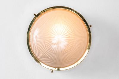 Sergio Mazza 1960s Sergio Mazza Brass Sigma Wall or Ceiling Lights for Artemide