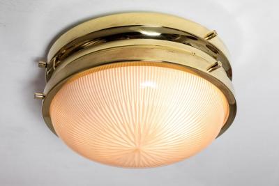 Sergio Mazza 1960s Sergio Mazza Brass Sigma Wall or Ceiling Lights for Artemide