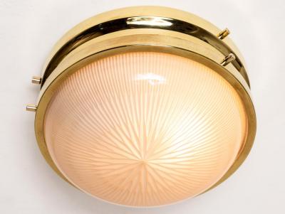 Sergio Mazza 1960s Sergio Mazza Brass Sigma Wall or Ceiling Lights for Artemide