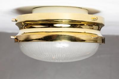 Sergio Mazza 1960s Sergio Mazza Brass Sigma Wall or Ceiling Lights for Artemide