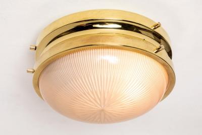 Sergio Mazza 1960s Sergio Mazza Brass Sigma Wall or Ceiling Lights for Artemide