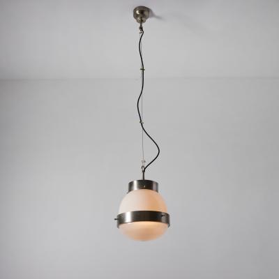 Sergio Mazza 1960s Sergio Mazza Nickeled Brass Delta Pendant for Artemide